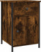 vidaXL - Nachtkastjes - 2 - st - 40x42x60 - cm - bewerkt - hout - gerookt - eikenkleurig