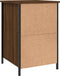 vidaXL - Nachtkastjes - 2 - st - 40x42x60 - cm - bewerkt - hout - bruin - eikenkleur