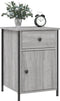 vidaXL - Nachtkastjes - 2 - st - 40x42x60 - cm - bewerkt - hout - grijs - sonoma - eiken