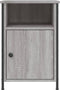 vidaXL - Nachtkastjes - 2 - st - 40x42x60 - cm - bewerkt - hout - grijs - sonoma - eiken
