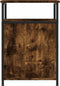 vidaXL - Nachtkastjes - 2 - st - 40x42x60 - cm - bewerkt - hout - gerookt - eikenkleurig