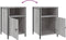 vidaXL - Nachtkastjes - 2 - st - 40x42x60 - cm - bewerkt - hout - grijs - sonoma - eiken