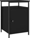 vidaXL - Nachtkastjes - 2 - st - 40x42x60 - cm - bewerkt - hout - zwart