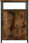 vidaXL - Nachtkastjes - 2 - st - 40x42x60 - cm - bewerkt - hout - gerookt - eikenkleurig