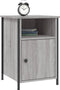 vidaXL - Nachtkastjes - 2 - st - 40x42x60 - cm - bewerkt - hout - grijs - sonoma - eiken