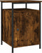 vidaXL - Nachtkastjes - 2 - st - 40x42x60 - cm - bewerkt - hout - gerookt - eikenkleurig