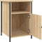 vidaXL - Nachtkastjes - 2 - st - 40x42x60 - cm - bewerkt - hout - sonoma - eikenkleurig