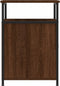 vidaXL - Nachtkastjes - 2 - st - 40x42x60 - cm - bewerkt - hout - bruin - eikenkleur