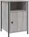 vidaXL - Nachtkastjes - 2 - st - 40x42x60 - cm - bewerkt - hout - grijs - sonoma - eiken