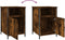 vidaXL - Nachtkastjes - 2 - st - 40x42x60 - cm - bewerkt - hout - gerookt - eikenkleurig