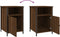 vidaXL - Nachtkastjes - 2 - st - 40x42x60 - cm - bewerkt - hout - bruin - eikenkleur