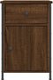 vidaXL - Nachtkastjes - 2 - st - 40x42x60 - cm - bewerkt - hout - bruin - eikenkleur