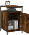 vidaXL - Nachtkastjes - 2 - st - 40x42x60 - cm - bewerkt - hout - gerookt - eikenkleurig