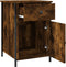 vidaXL - Nachtkastjes - 2 - st - 40x42x60 - cm - bewerkt - hout - gerookt - eikenkleurig