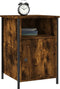 vidaXL - Nachtkastjes - 2 - st - 40x42x60 - cm - bewerkt - hout - gerookt - eikenkleurig
