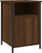 vidaXL - Nachtkastjes - 2 - st - 40x42x60 - cm - bewerkt - hout - bruin - eikenkleur