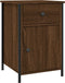vidaXL - Nachtkastjes - 2 - st - 40x42x60 - cm - bewerkt - hout - bruin - eikenkleur