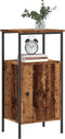 vidaXL - Nachtkastjes - 2 - st - 41x31x80 - cm - bewerkt - hout - oud - houtkleurig