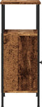 vidaXL - Nachtkastjes - 2 - st - 41x31x80 - cm - bewerkt - hout - oud - houtkleurig