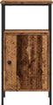 vidaXL - Nachtkastjes - 2 - st - 41x31x80 - cm - bewerkt - hout - oud - houtkleurig