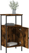 vidaXL - Nachtkastjes - 2 - st - 41x31x80 - cm - bewerkt - hout - gerookt - eikenkleurig