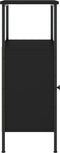 vidaXL - Nachtkastjes - 2 - st - 41x31x80 - cm - bewerkt - hout - zwart