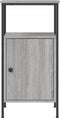 vidaXL - Nachtkastjes - 2 - st - 41x31x80 - cm - bewerkt - hout - grijs - sonoma - eiken