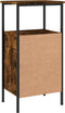 vidaXL - Nachtkastjes - 2 - st - 41x31x80 - cm - bewerkt - hout - gerookt - eikenkleurig