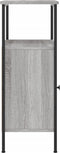 vidaXL - Nachtkastjes - 2 - st - 41x31x80 - cm - bewerkt - hout - grijs - sonoma - eiken
