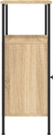 vidaXL - Nachtkastjes - 2 - st - 41x31x80 - cm - sonoma - eikenkleurig