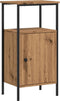 vidaXL - Nachtkastjes - 2 - st - 41x31x80cm - bewerkt - hout - artisanaal - eikenkleur