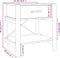 vidaXL - Nachtkastjes - 2 - st - 42x38x45 - cm - bewerkt - hout - zwart
