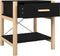 vidaXL - Nachtkastjes - 2 - st - 42x38x45 - cm - bewerkt - hout - zwart