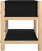 vidaXL - Nachtkastjes - 2 - st - 42x38x45 - cm - bewerkt - hout - zwart