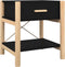 vidaXL - Nachtkastjes - 2 - st - 42x38x45 - cm - bewerkt - hout - zwart
