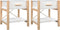 vidaXL - Nachtkastjes - 2 - st - 42x38x45 - cm - bewerkt - hout - wit