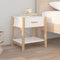 vidaXL - Nachtkastjes - 2 - st - 42x38x45 - cm - bewerkt - hout - wit