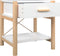 vidaXL - Nachtkastjes - 2 - st - 42x38x45 - cm - bewerkt - hout - wit