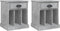 vidaXL - Nachtkastjes - 2 - st - 43x36x50 - cm - betongrijs