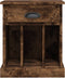 vidaXL - Nachtkastjes - 2 - st - 43x36x50 - cm - gerookt - eikenkleurig