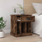 vidaXL - Nachtkastjes - 2 - st - 43x36x50 - cm - gerookt - eikenkleurig