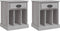 vidaXL - Nachtkastjes - 2 - st - 43x36x50 - cm - grijs - sonoma - eikenkleurig