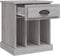 vidaXL - Nachtkastjes - 2 - st - 43x36x50 - cm - grijs - sonoma - eikenkleurig