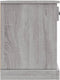 vidaXL - Nachtkastjes - 2 - st - 43x36x50 - cm - grijs - sonoma - eikenkleurig