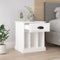 vidaXL - Nachtkastjes - 2 - st - 43x36x50 - cm - hoogglans - wit