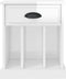 vidaXL - Nachtkastjes - 2 - st - 43x36x50 - cm - hoogglans - wit