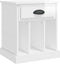 vidaXL - Nachtkastjes - 2 - st - 43x36x50 - cm - hoogglans - wit
