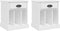 vidaXL - Nachtkastjes - 2 - st - 43x36x50 - cm - wit