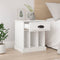 vidaXL - Nachtkastjes - 2 - st - 43x36x50 - cm - wit