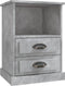 vidaXL - Nachtkastjes - 2 - st - 43x36x60 - cm - betongrijs